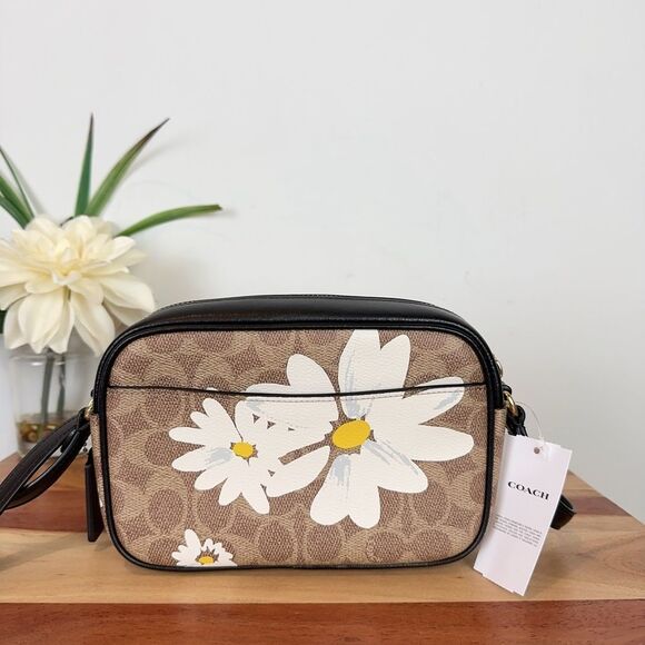 NWT Coach Mini Jamie Camera Bag In Signature Canvas With‎ Floral Print - Picture 4 of 7